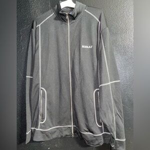 Clinique Black Zip Up Sweater